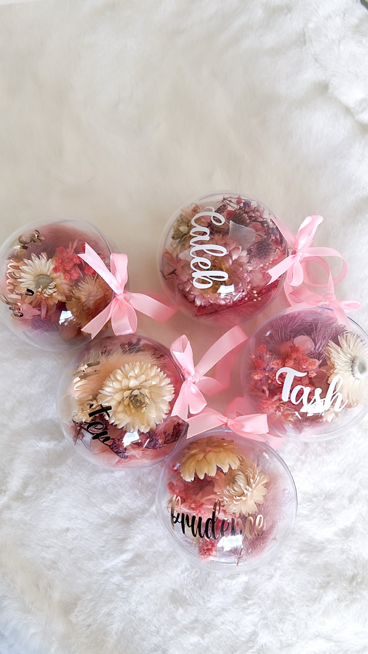 Dried Flower Christmas Bauble