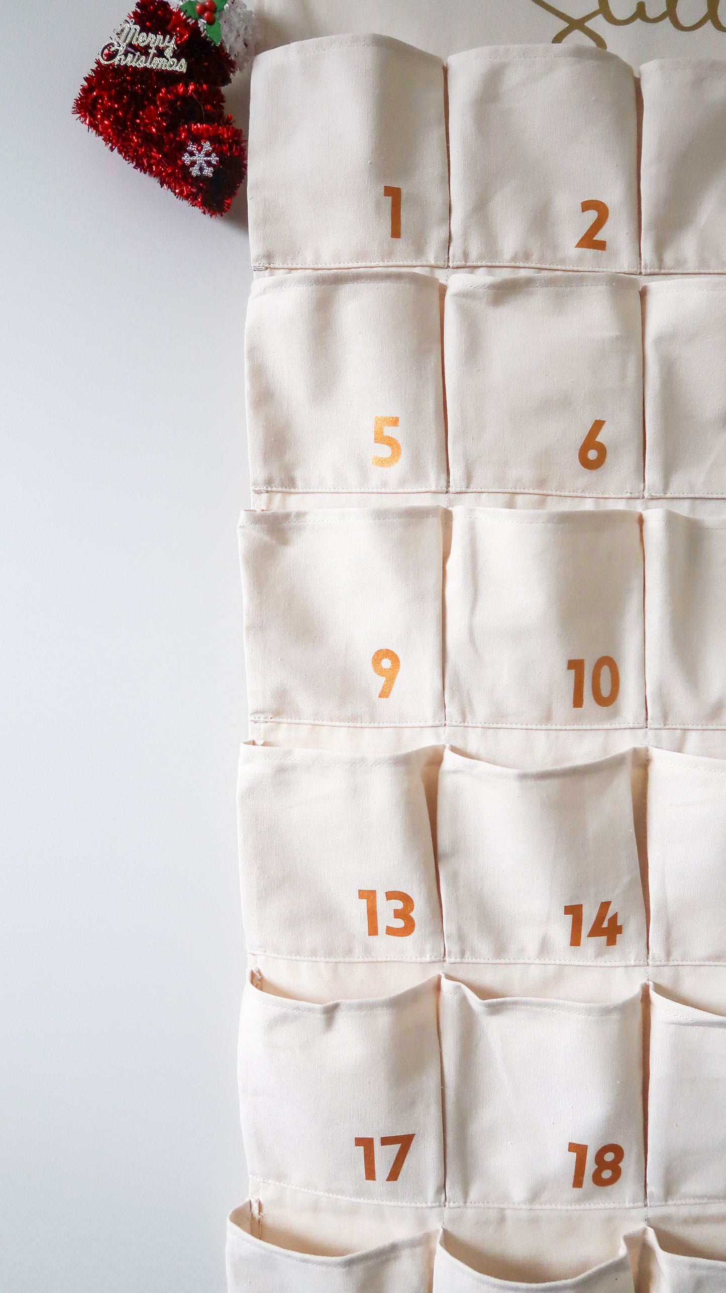 Christmas Advent Calendar - Cream