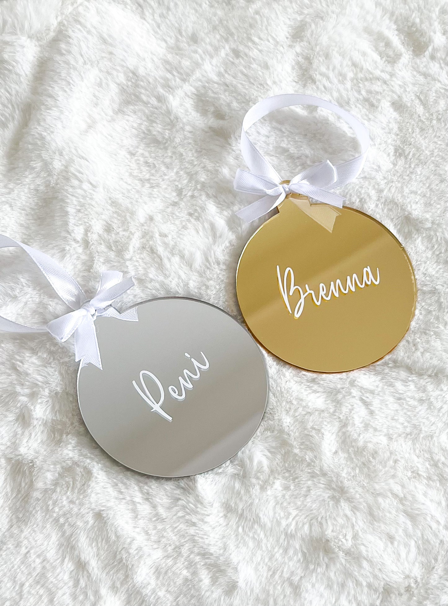 Luxe Christmas Bauble - Silver