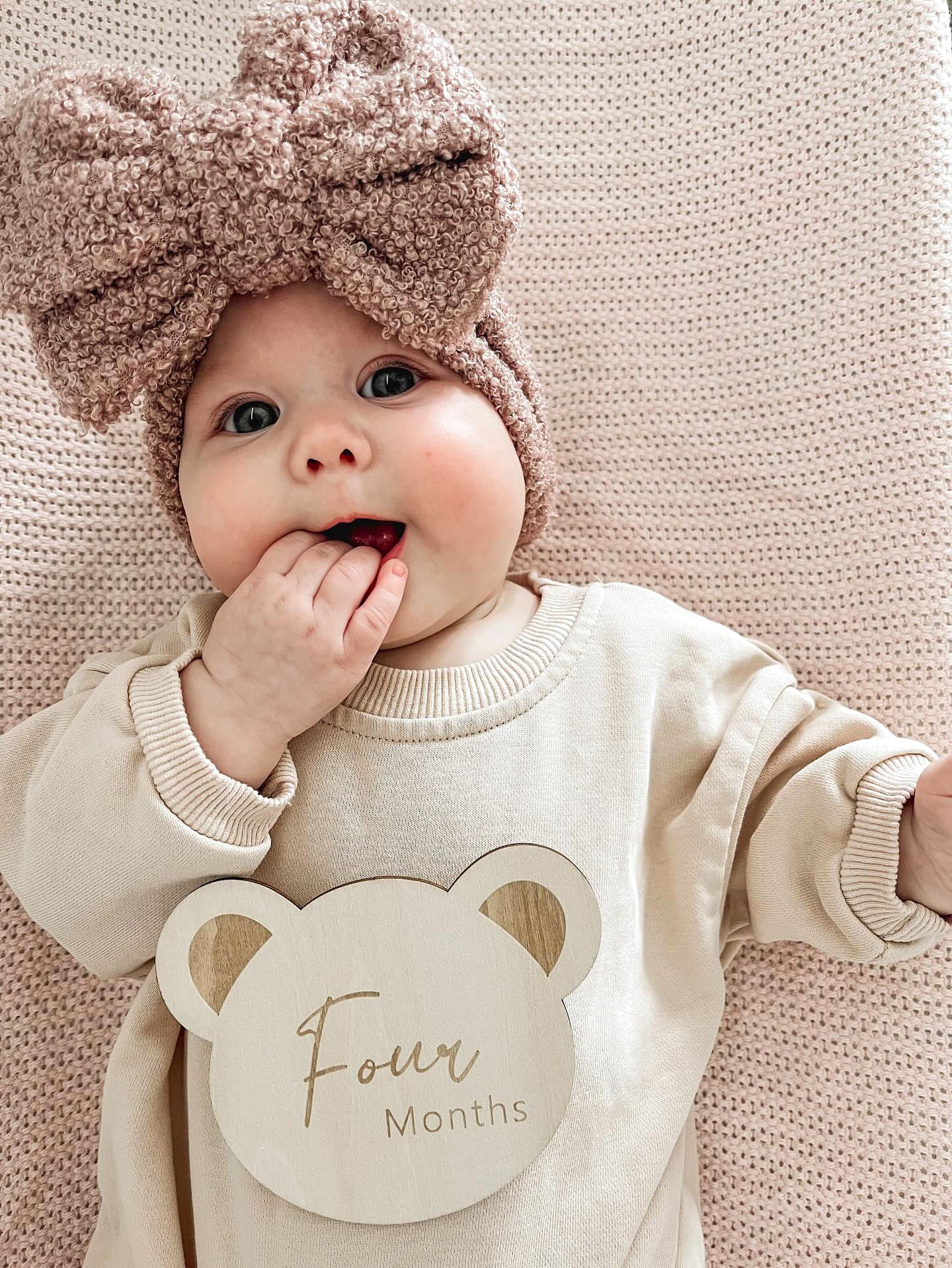 Bear Baby Milestone Cards