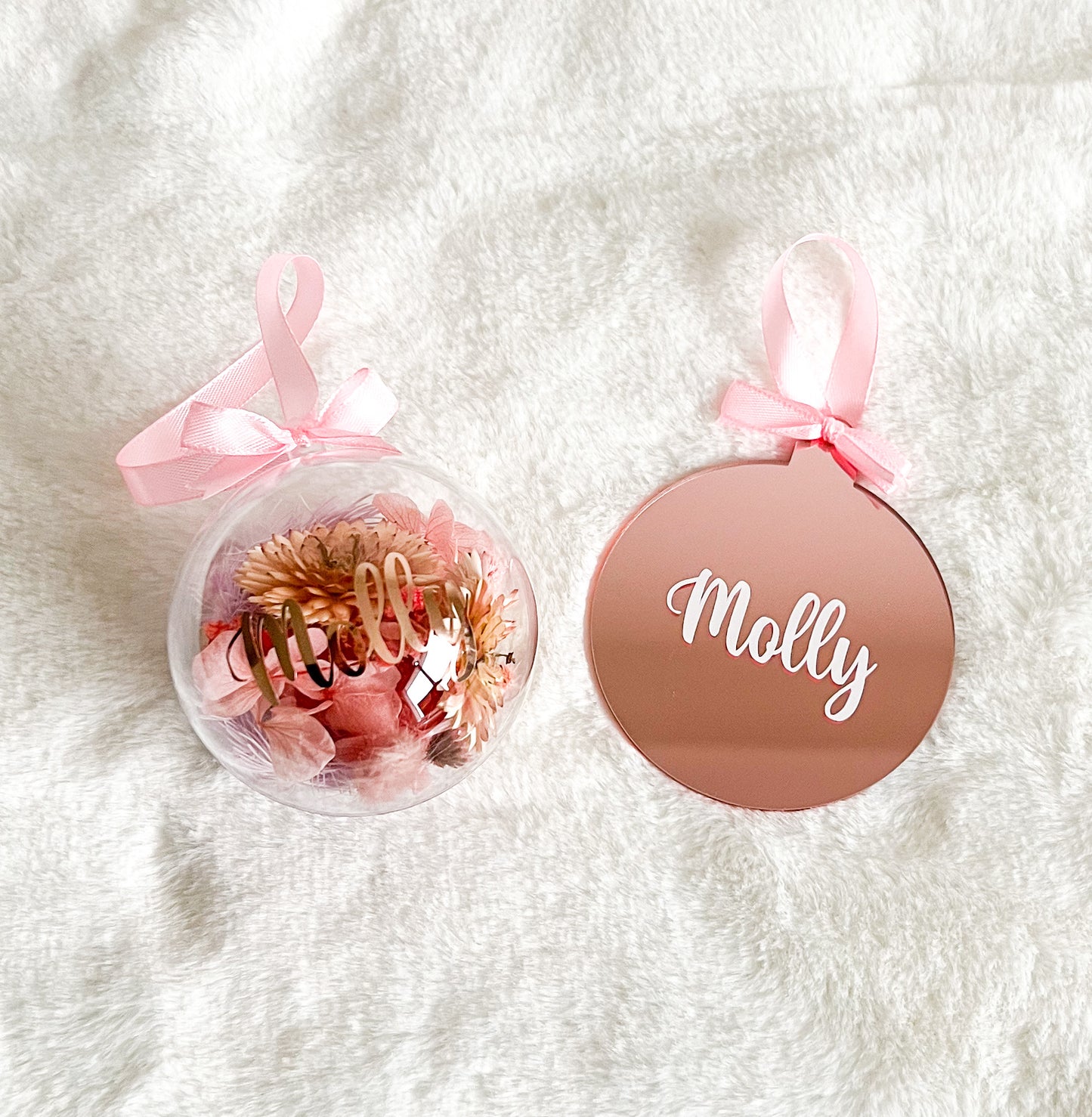 Dried Flower Christmas Bauble
