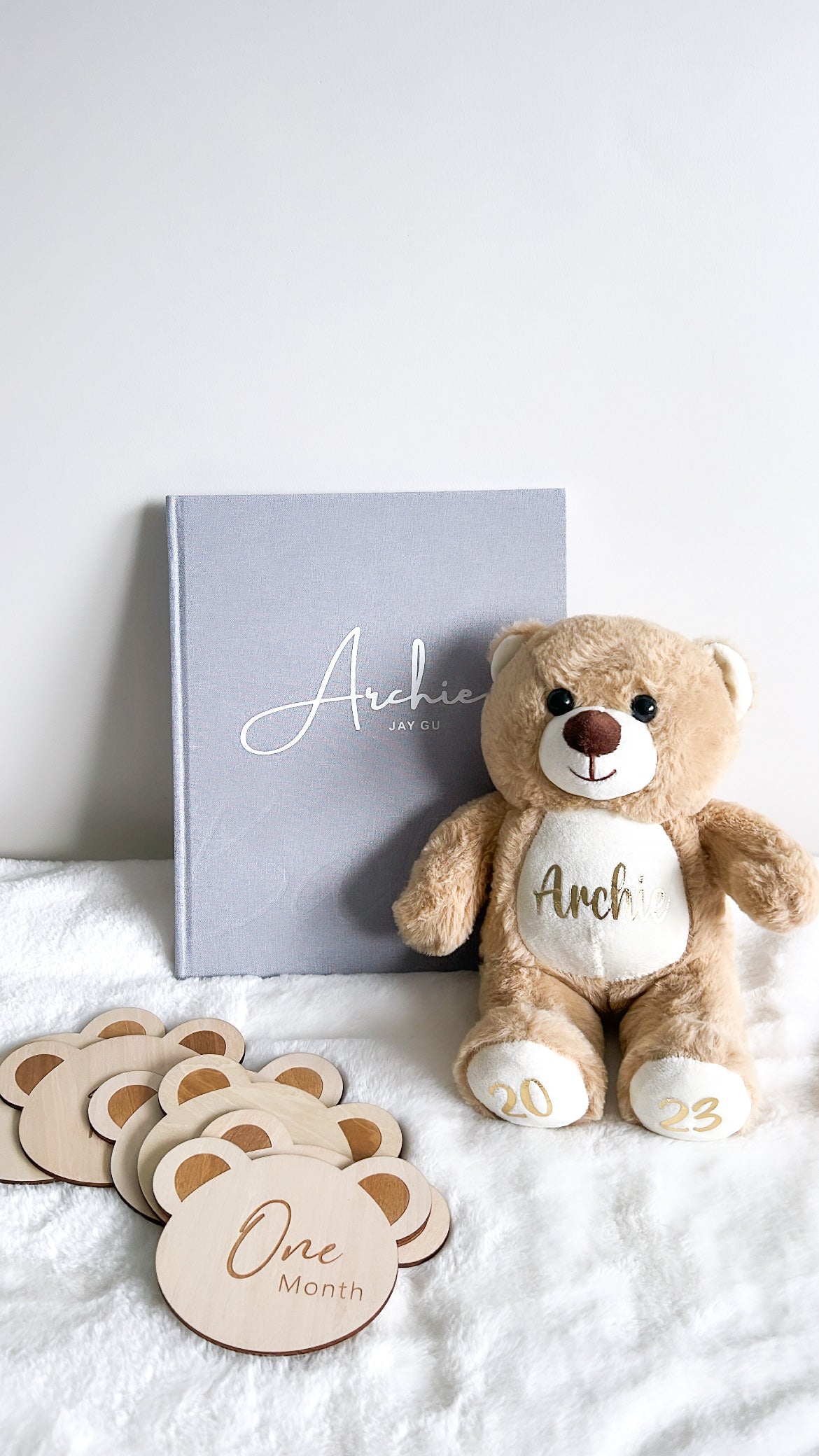 Bear Baby Milestone Cards