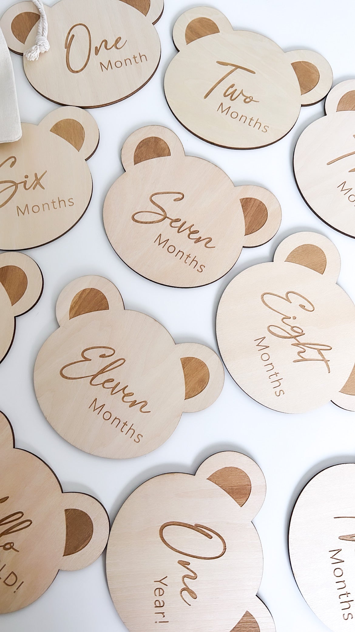 Bear Baby Milestone Cards