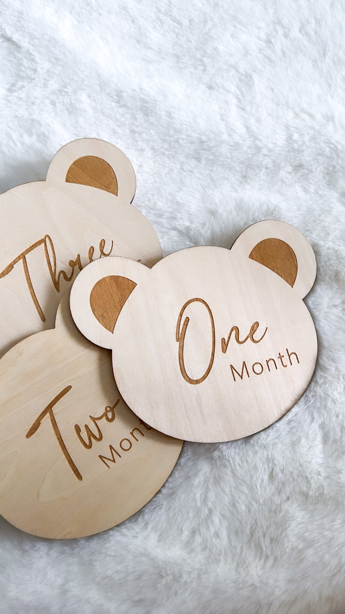 Bear Baby Milestone Cards