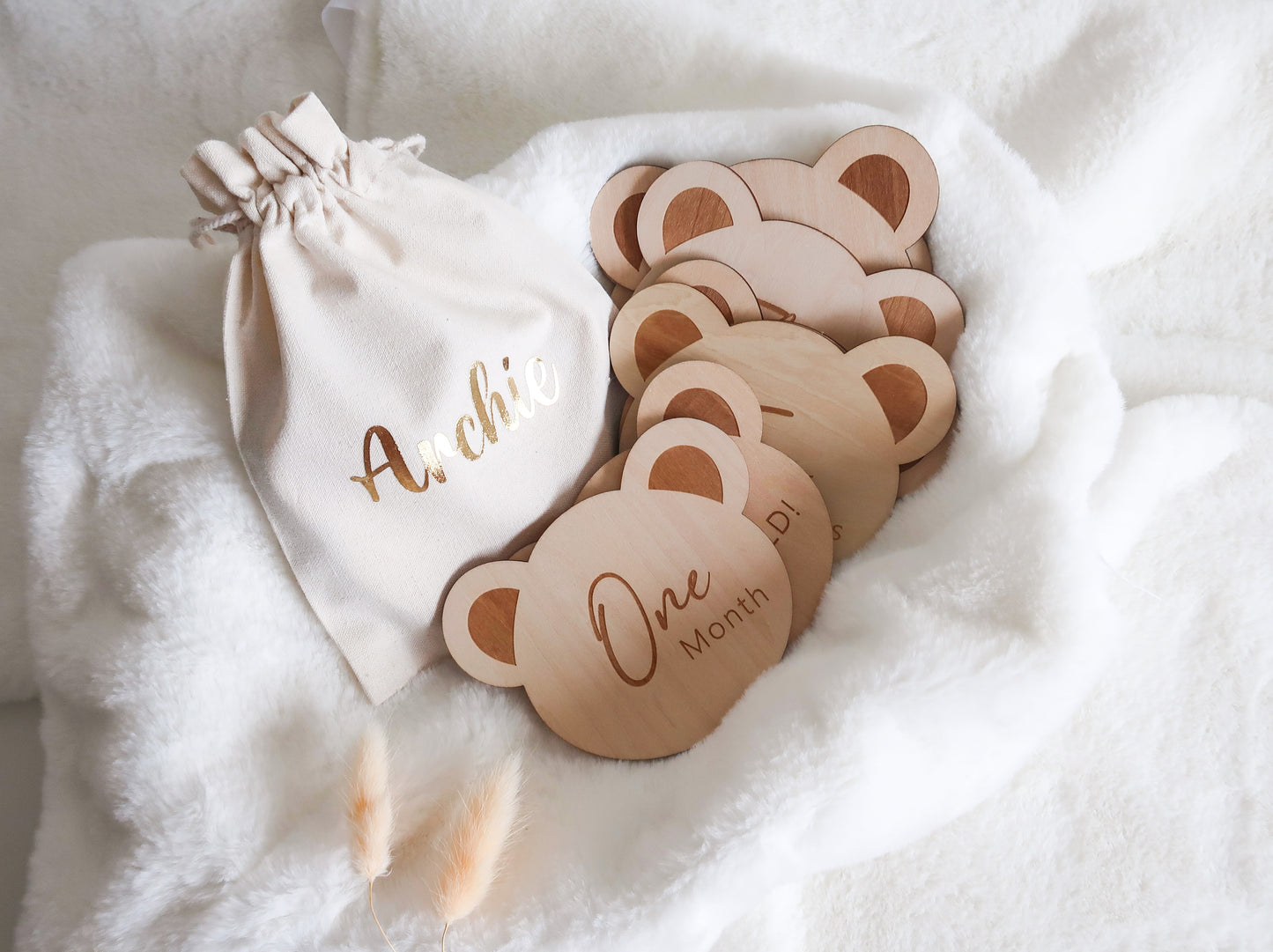 Bear Baby Milestone Cards