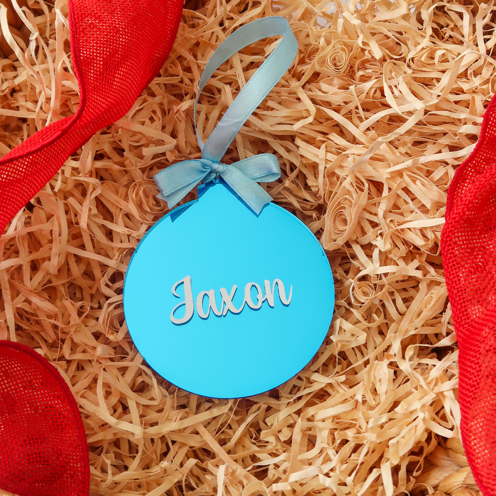 Luxe Christmas Bauble - Blue