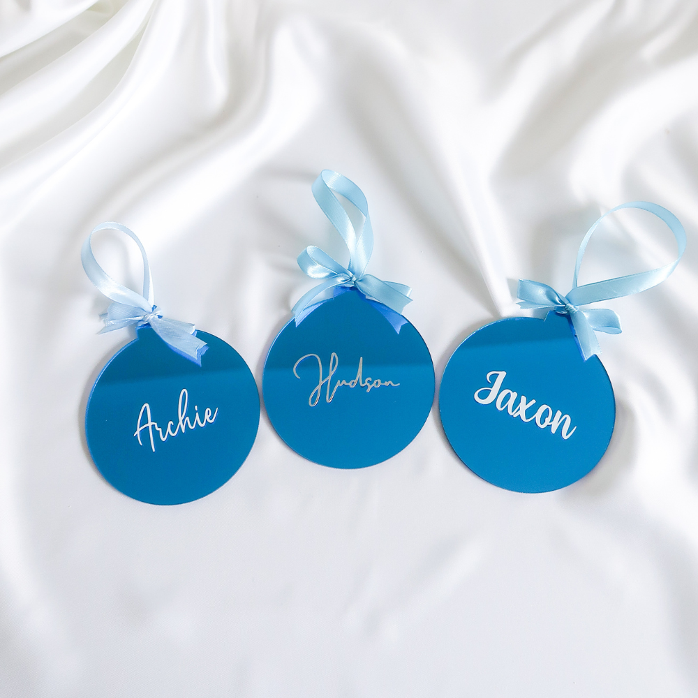 Luxe Christmas Bauble - Blue