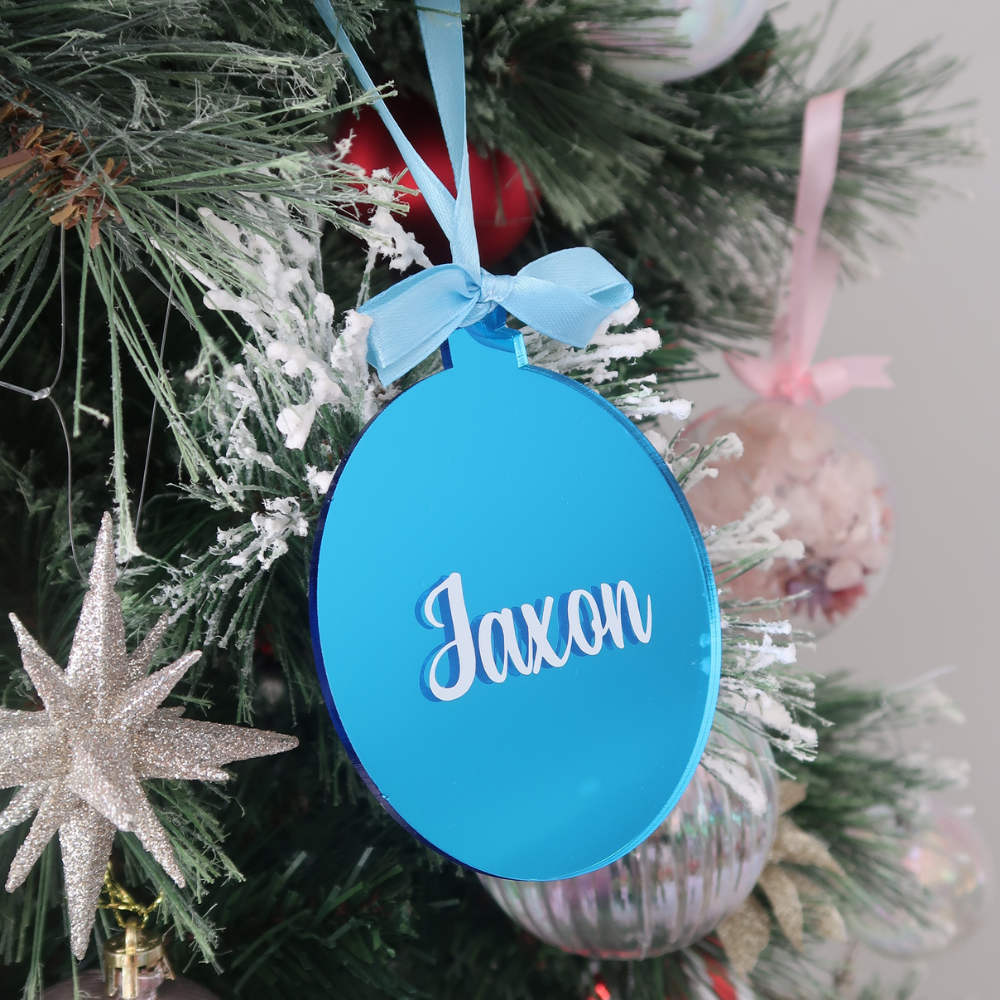 Luxe Christmas Bauble - Blue
