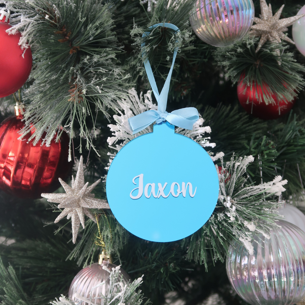 Luxe Christmas Bauble - Blue