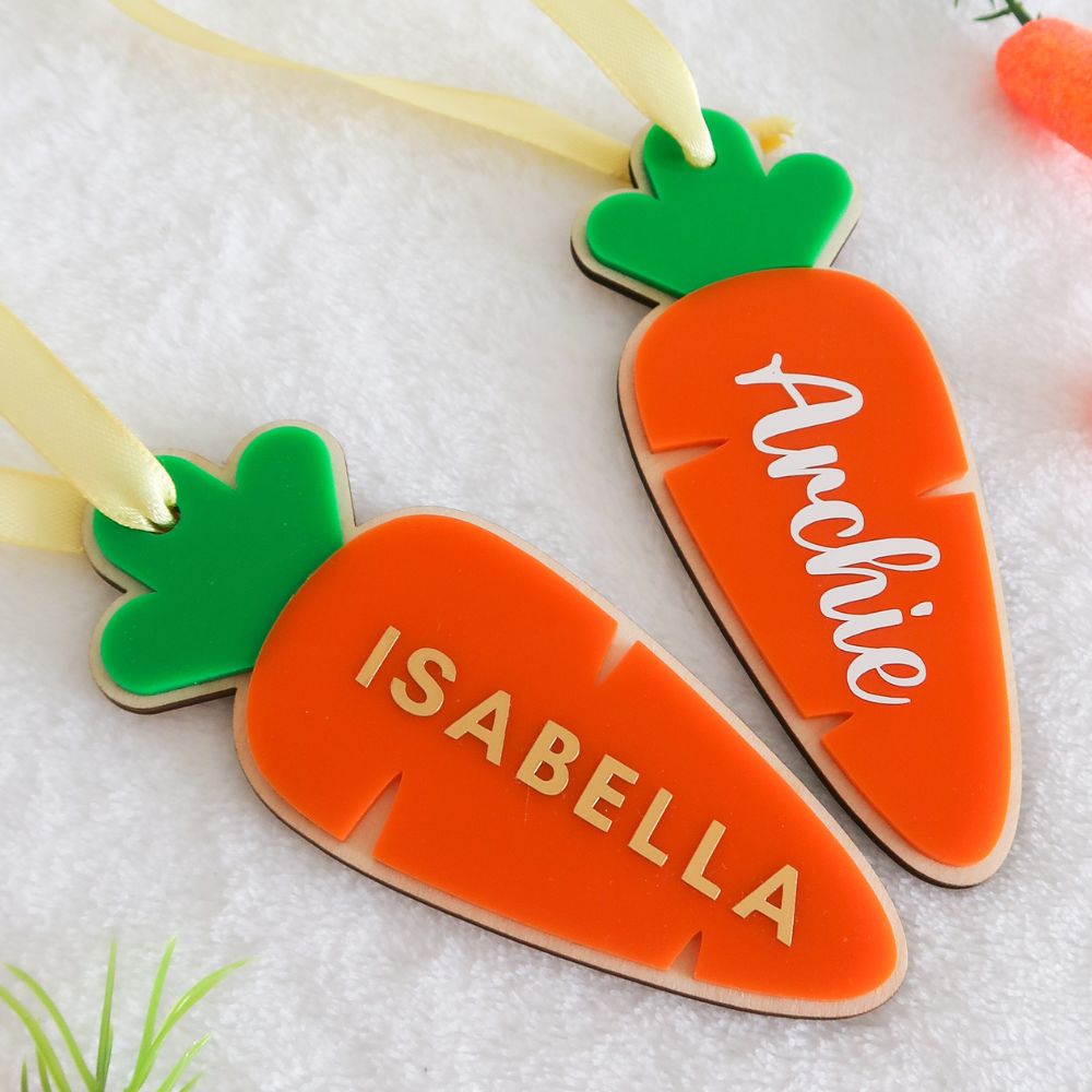 Personalised Easter Carrot Tag