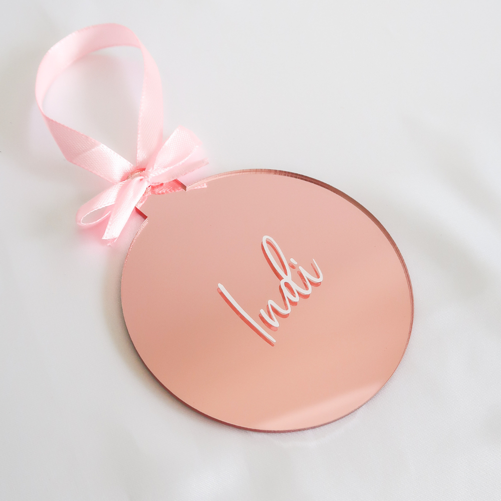 Luxe Christmas Bauble - Rose Gold