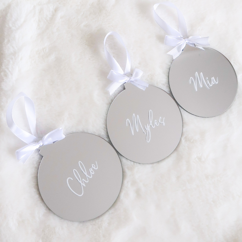 Luxe Christmas Bauble - Silver