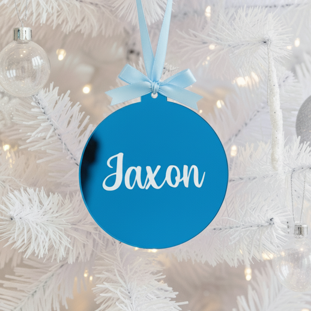 Luxe Christmas Bauble - Blue