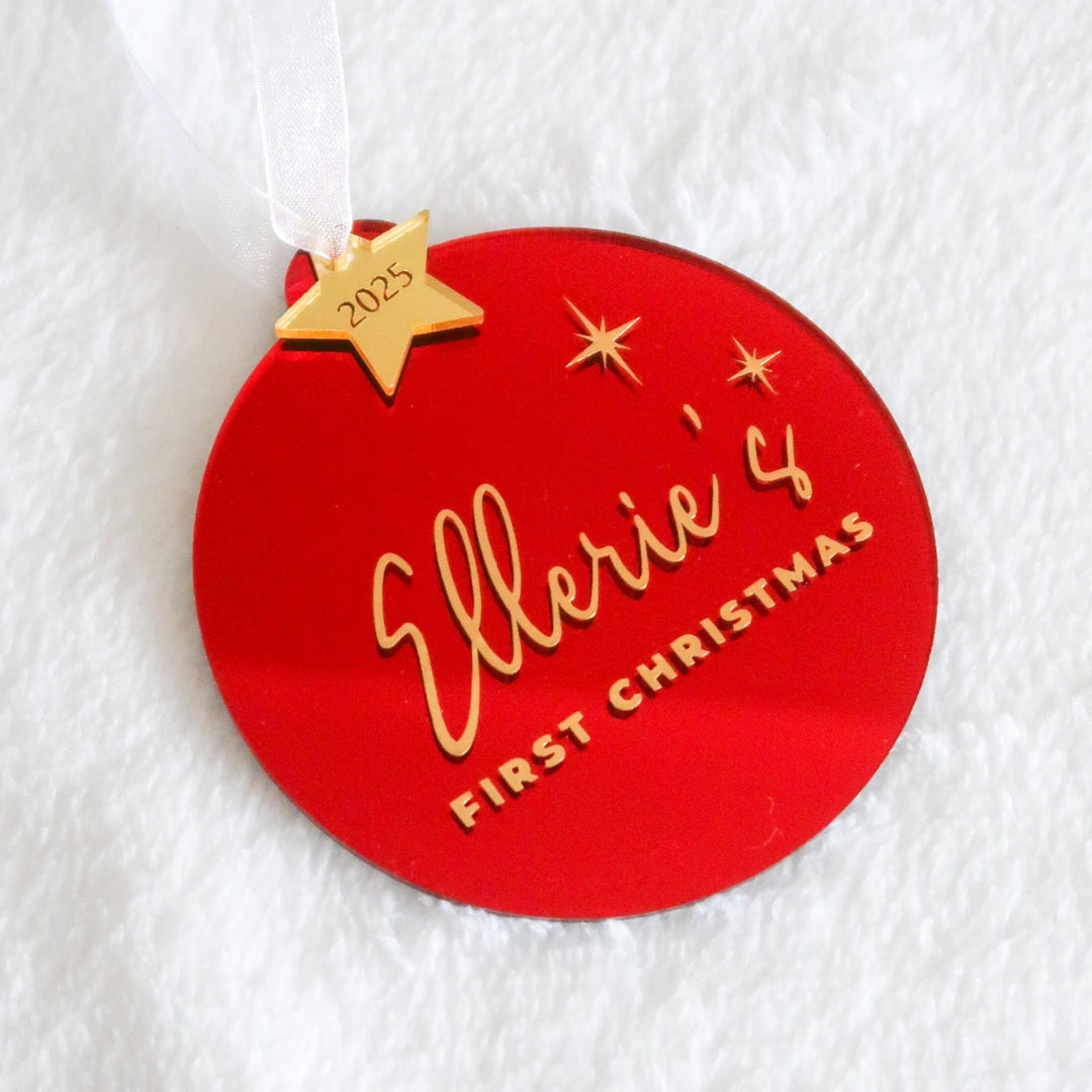 2025 First Christmas Luxe Bauble