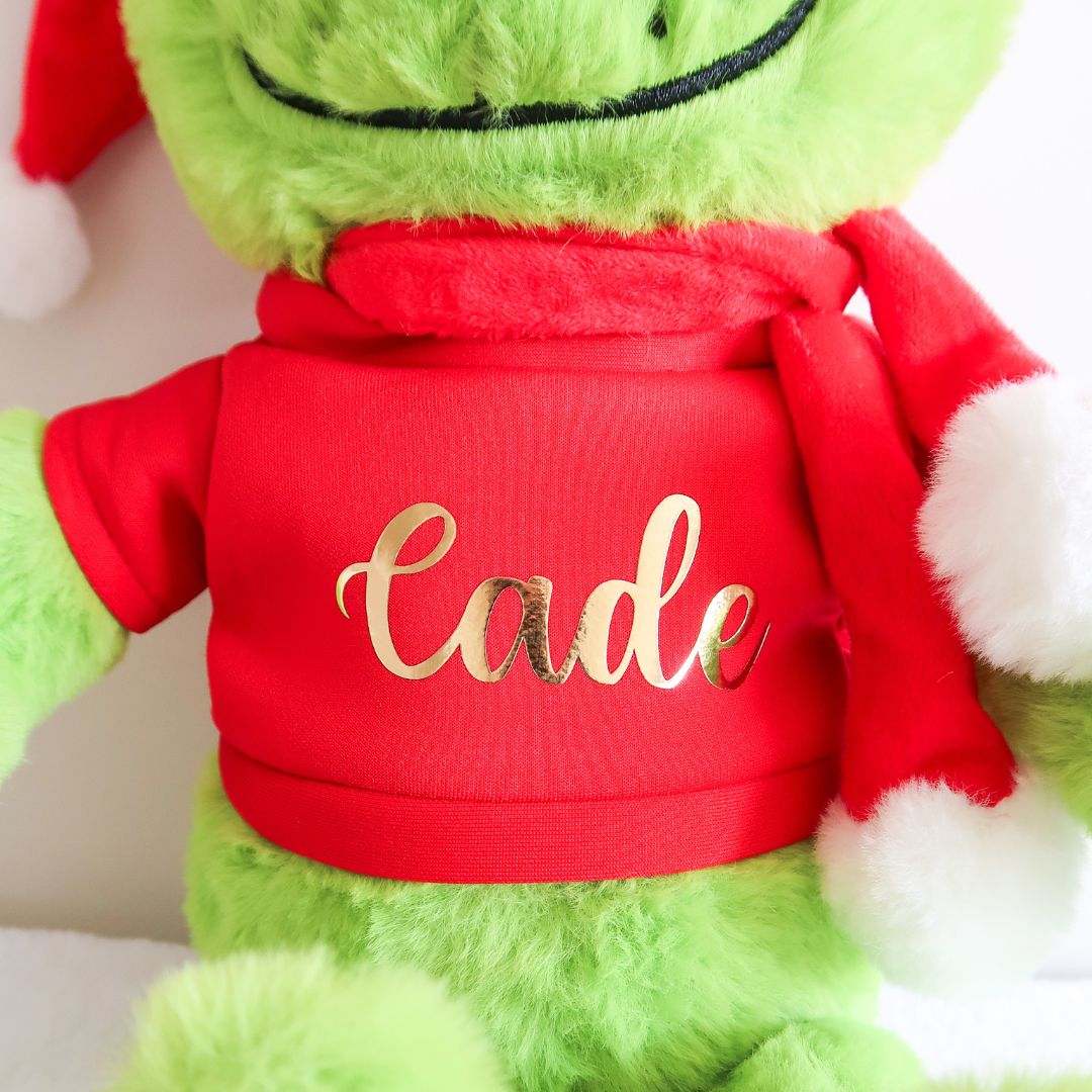 Personalised Grinch Plush Toy
