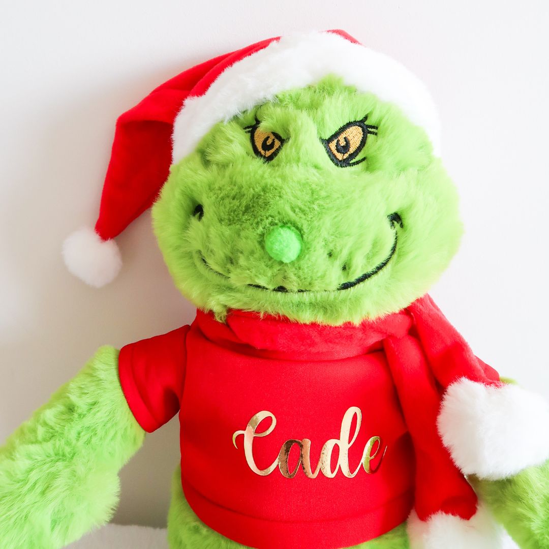 Personalised Grinch Plush Toy