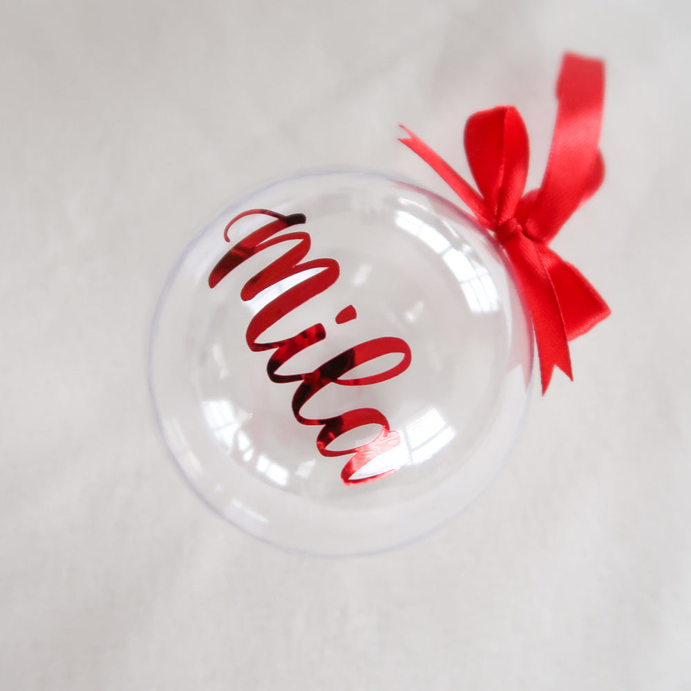 Clear Christmas Bauble