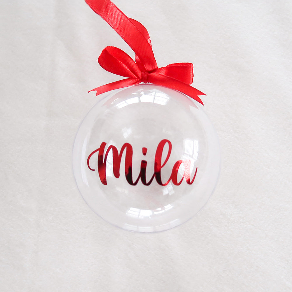 Clear Christmas Bauble