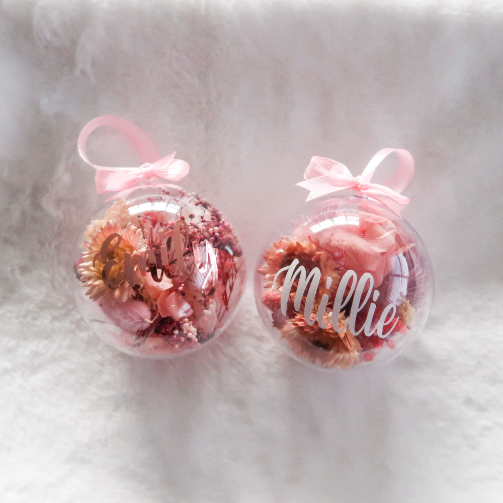 Dried Flower Christmas Bauble