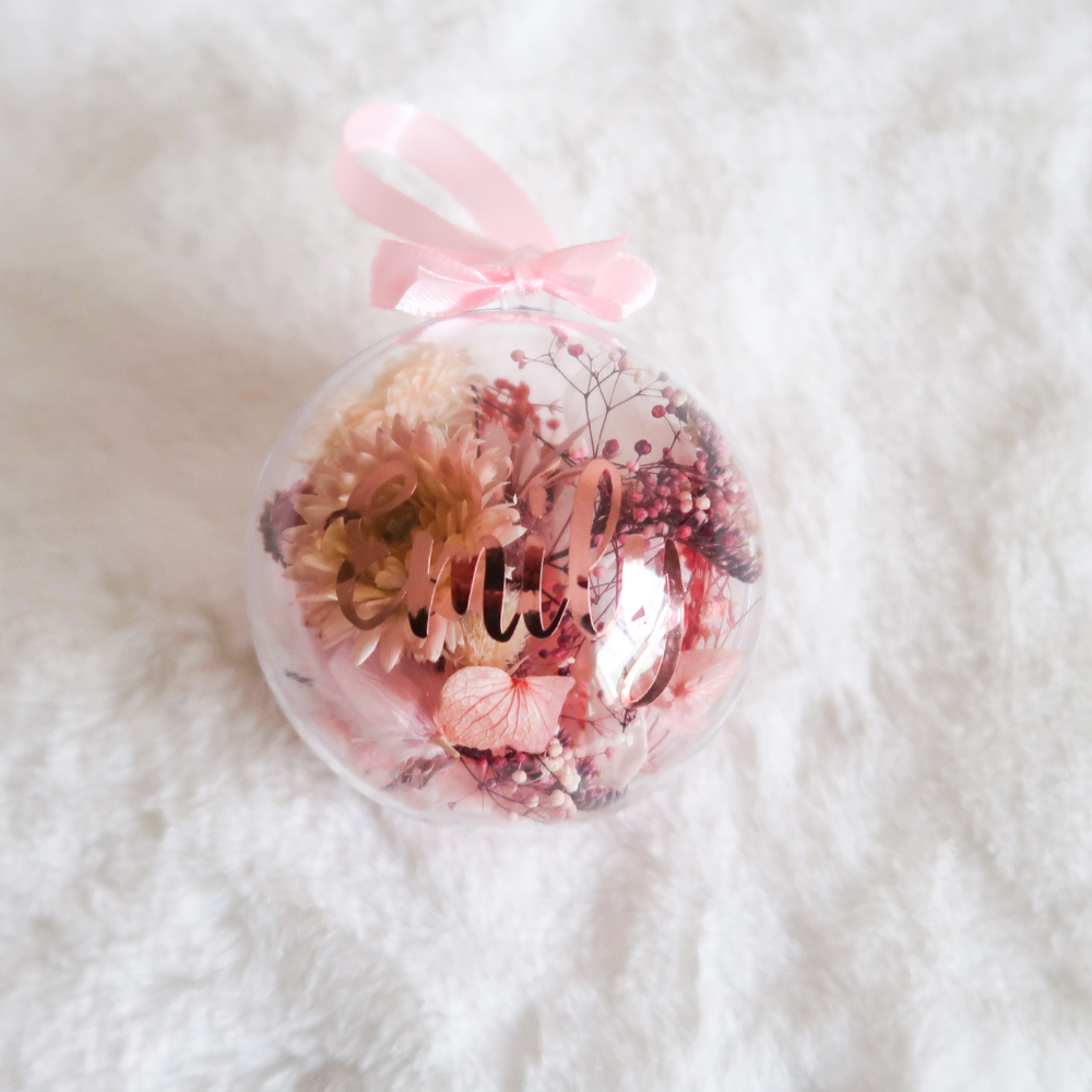 Dried Flower Christmas Bauble
