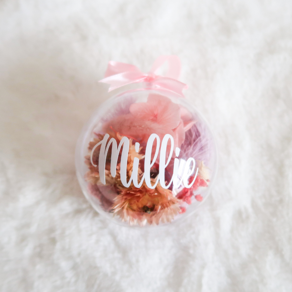 Dried Flower Christmas Bauble