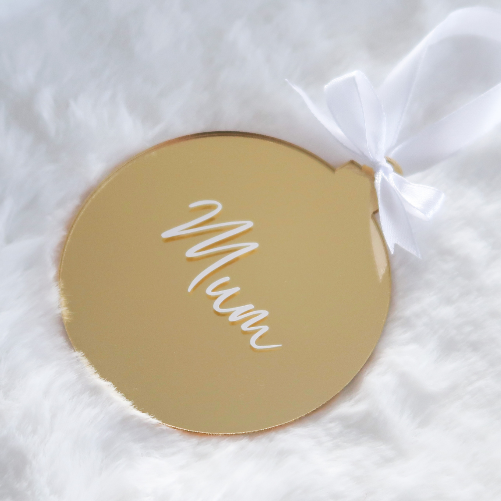 Luxe Christmas Bauble - Gold