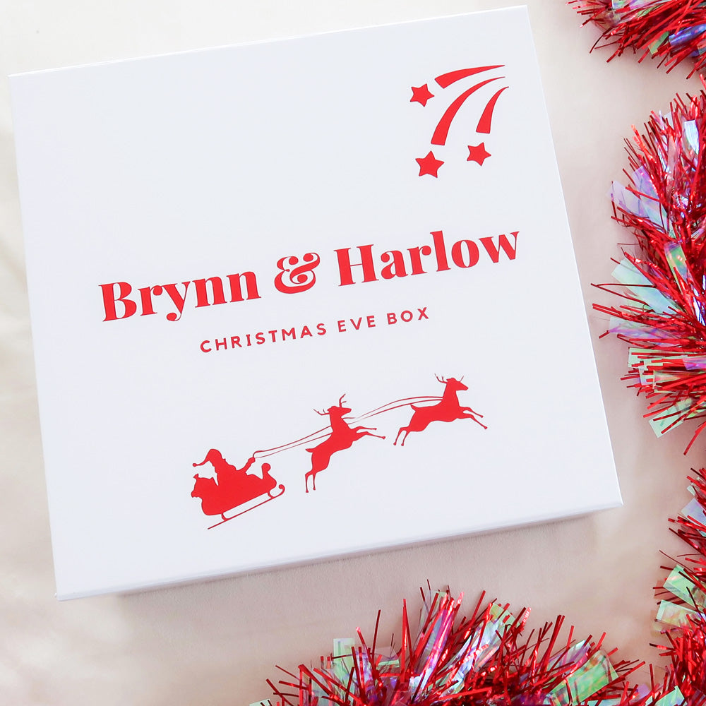 Christmas Eve Box -  Santa's Sleigh Design