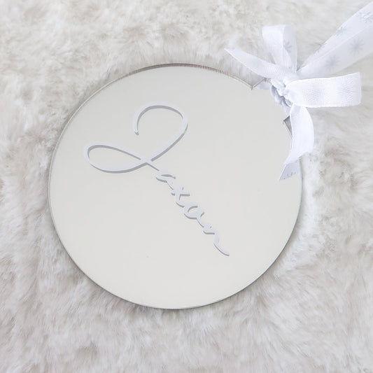 Luxe Christmas Bauble - Silver