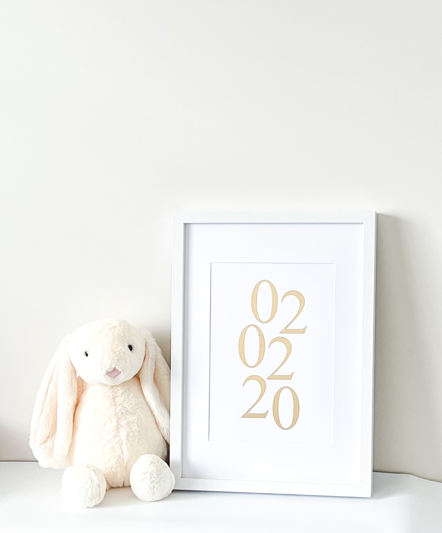 Personalised "Numeral Birth Date" Frame