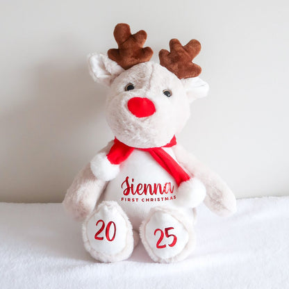 2025 First Christmas Reindeer Plush