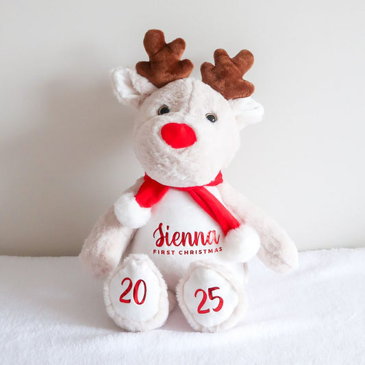 2025 First Christmas Reindeer Plush