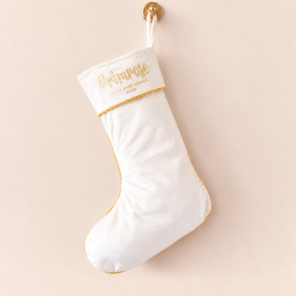2026 Velvet First Christmas Stocking