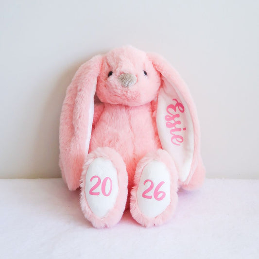 Personalised Plush Bunny - Pink