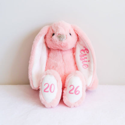 Personalised Plush Bunny - Pink