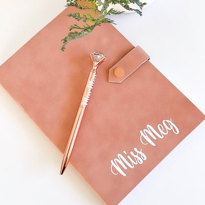 Personalised A5 Snap Journal - Pink