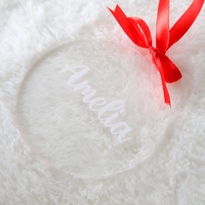 Luxe Christmas Bauble - Clear