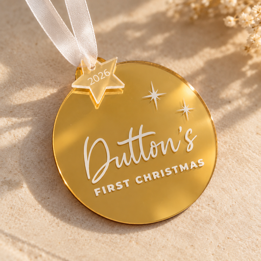 2026 Christmas Luxe Bauble - Gold