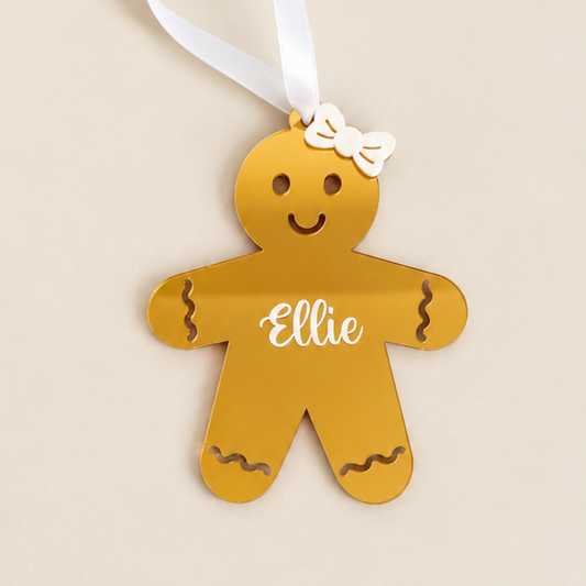 Luxe Gingerbread Girl Ornament