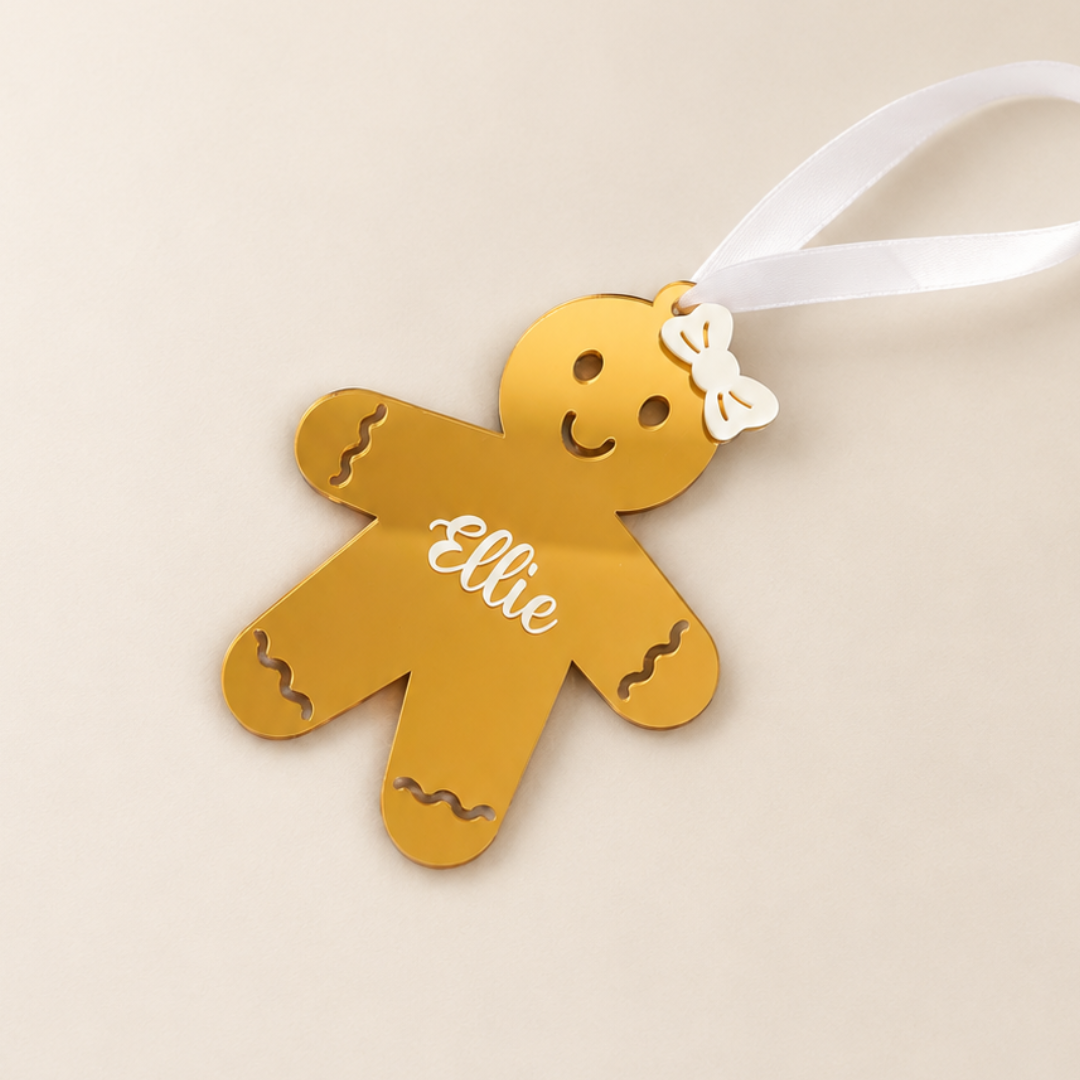 Luxe Gingerbread Girl Ornament