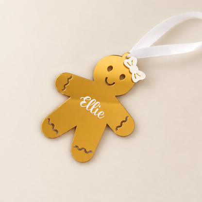 Luxe Gingerbread Girl Ornament
