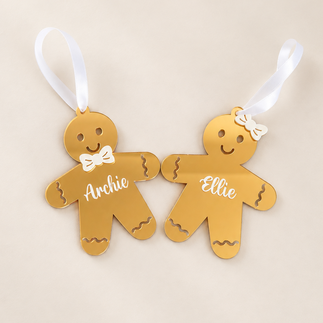 Luxe Gingerbread Boy Ornament