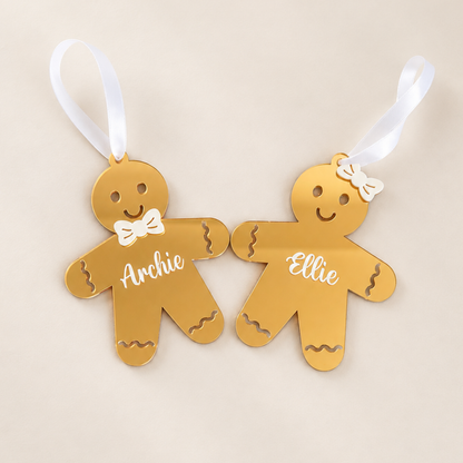 Luxe Gingerbread Boy Ornament