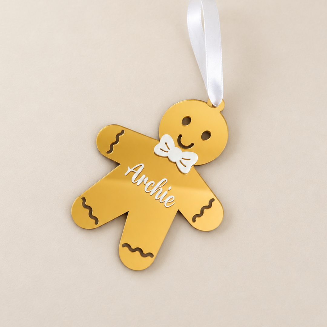 Luxe Gingerbread Boy Ornament