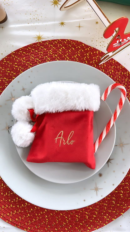 Velvet Mini Christmas Sack