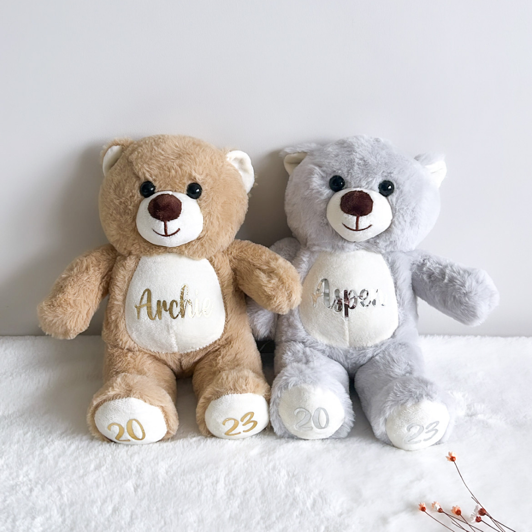 Personalised Baby Teddy Bear (Beige)