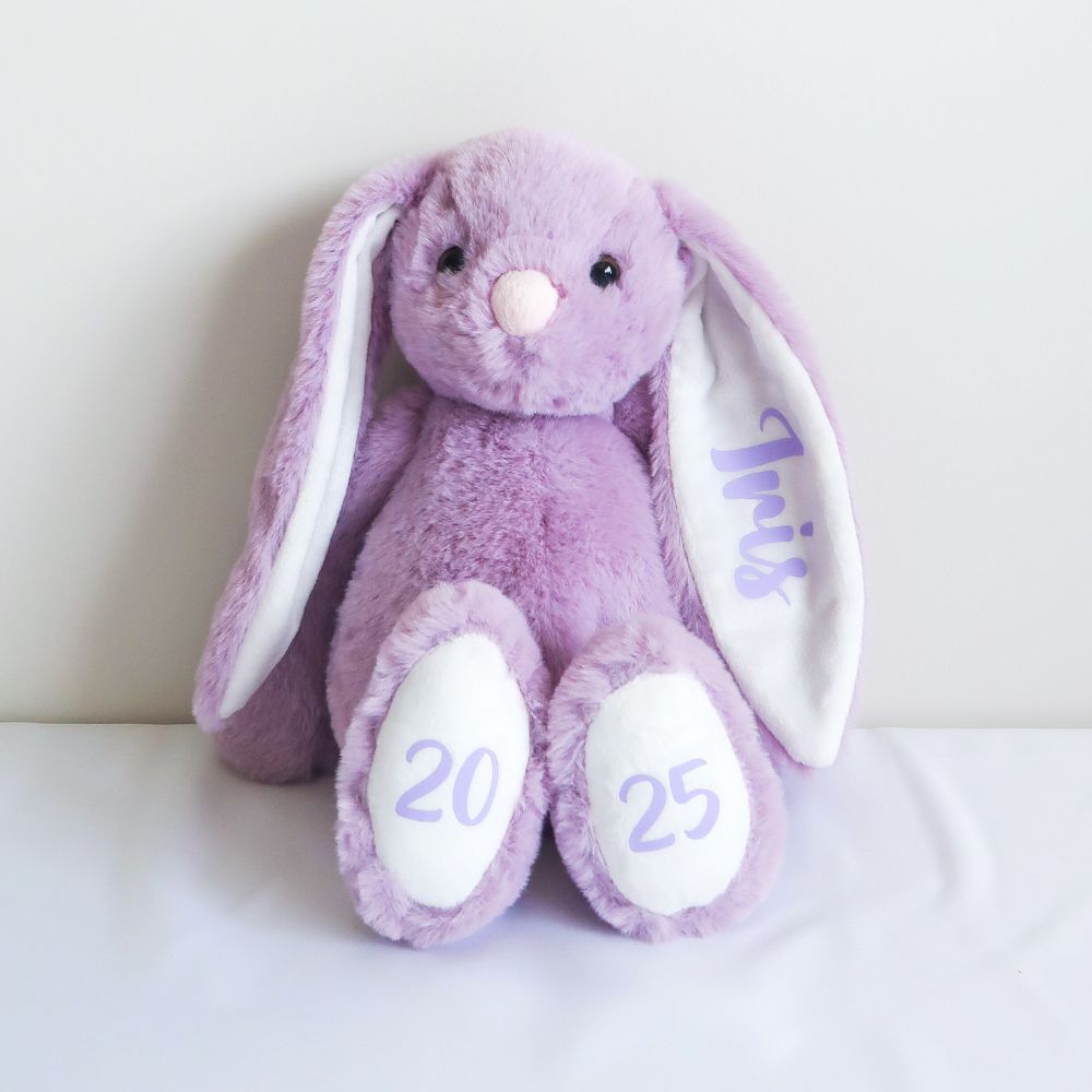 Personalised Plush Bunny - Lilac