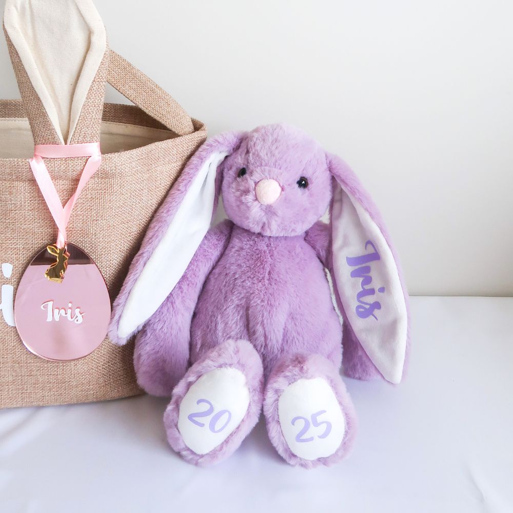 Personalised Plush Bunny - Lilac