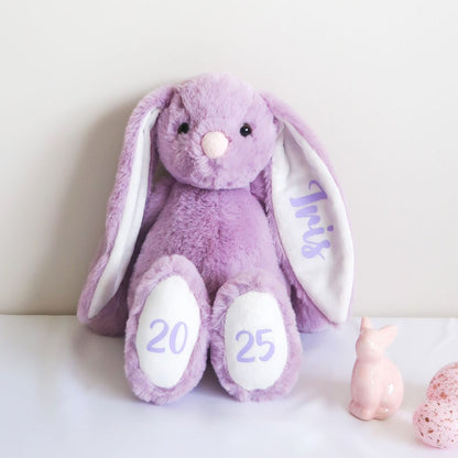 Personalised Plush Bunny - Lilac