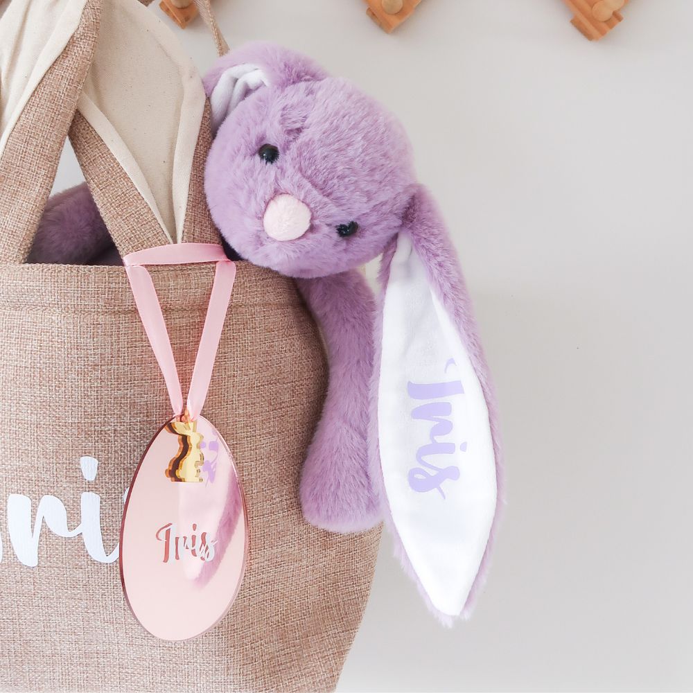 Personalised Plush Bunny - Lilac