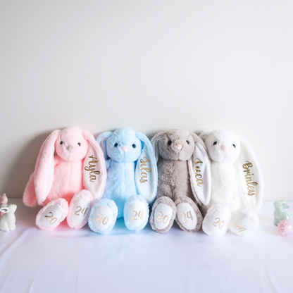 Personalised Plush Bunny (White)